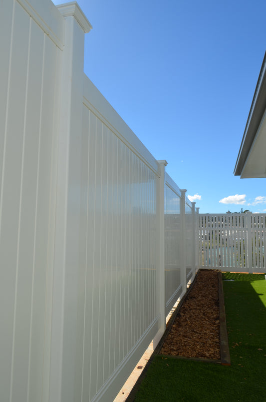 Premium PVC Full Privacy Dawson Style Line Post (Copy) (Copy)